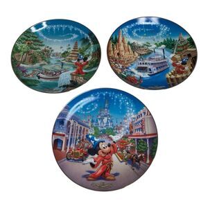 Walt Disney World Plates 25th Anniversary Collector Bradford Exchange Mickey